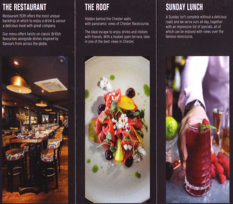 Restaurant 1539 Leaflet Page Two
